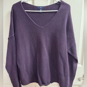 gap purple sweater
